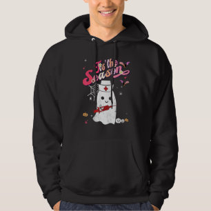 Det Är Säsongen Pumpkin Boo 60-Tal 70-Tal Hippie H Hoodie