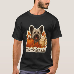 Det Är Säsongen Skye Terrier Hund Höst Pumpa T Shirt