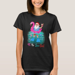 Det är Sea Sol Santa Sunglass Swimming Flami T Shirt