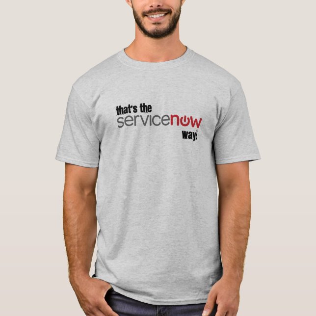 Det är ServiceNowen långt T-shirt (Framsida)