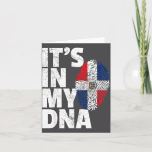 Det är Shirt Dna Dominikanska Republikens flagga j Kort