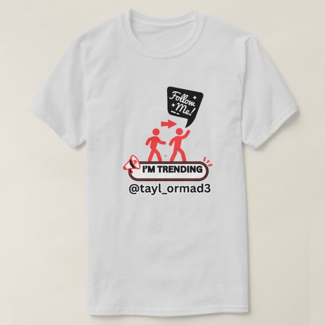 DET ÄR SHOWTIME! INFLUENCER ASH GRÅ RÖD UNISEX HER T SHIRT (Design framsida)