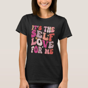 Det är självfallet Kärlek för mig Groovy Retro-Vin T Shirt