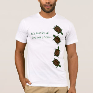 Det är sköldpaddor besegrar hela vägen t shirt