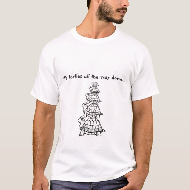 det är sköldpaddor besegrar hela vägen… t-shirt (Framsida)
