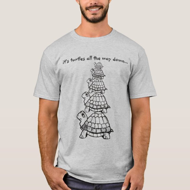 det är sköldpaddor besegrar hela vägen… t shirt (Framsida)