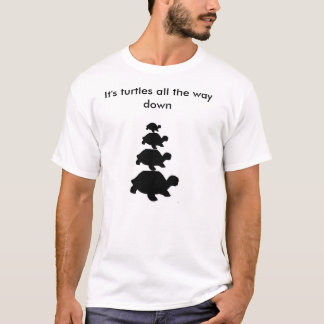 Det är sköldpaddor besegrar hela vägen T-tröja T-shirt