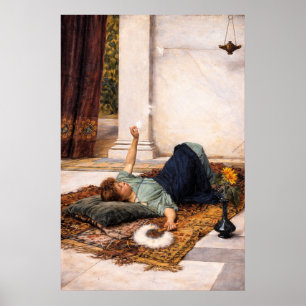 Det är skönt att göra ingenting av Waterhouse Poster