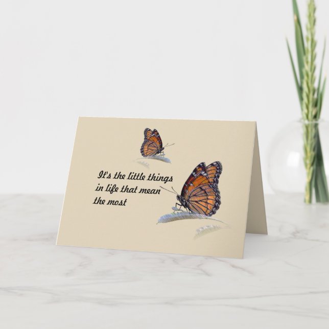 Det är småsakerna i liv som betyder mest kort (Framsida)