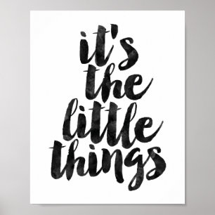 Det är småsakerna poster