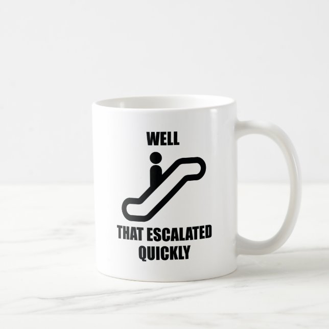 Det är snabbt. kaffemugg (Höger)
