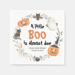 Det är snart Halloween Baby Shower. Pappersservett