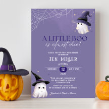Det är snart Halloween-babyduschen.