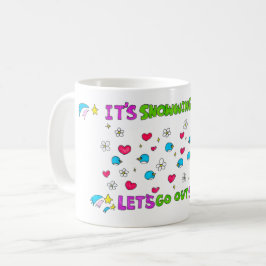 Det är Snowing Penguins idag Låt oss ut Kaffemugg