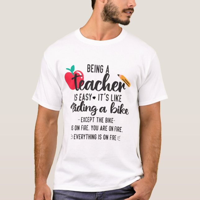 Det är som att cykla Fu. T Shirt (Framsida)