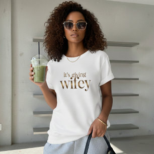 "Det är som fru - Modern & Chic kvinnlig T-shirt" T Shirt