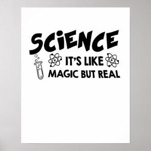 DET ÄR SOM MAGIC SCIENTIST LUNT Gift Poster