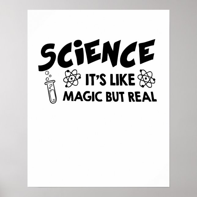 DET ÄR SOM MAGIC SCIENTIST LUNT Gift Poster (Framsidan)