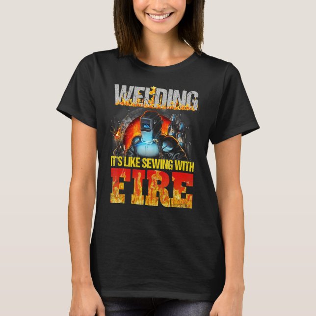 Det är som Sewing W. T Shirt (Framsida)