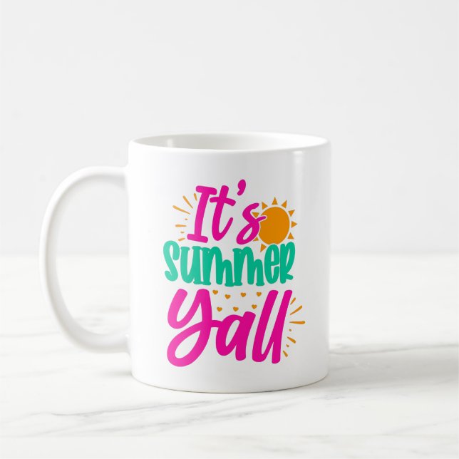 Det är sommar Y'all-54808 Kaffemugg (Vänster)