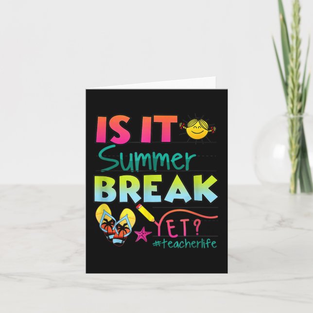 Det är sommarlov än Appreciation lärare 1  Kort (Framsida)