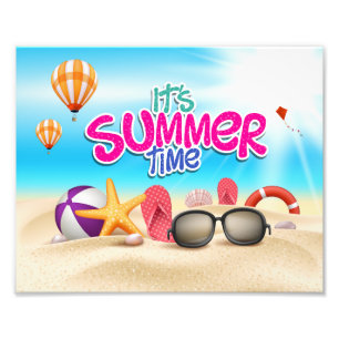 Det är sommartid fototryck