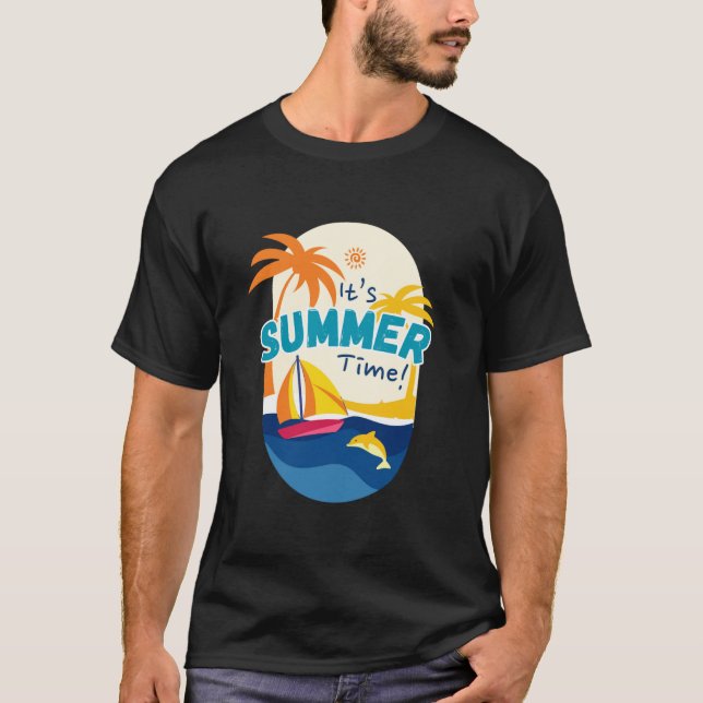 Det är sommartid  t shirt (Framsida)