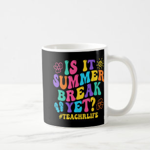 Det är sommaruppehåll och lärare förra dagen. kaffemugg