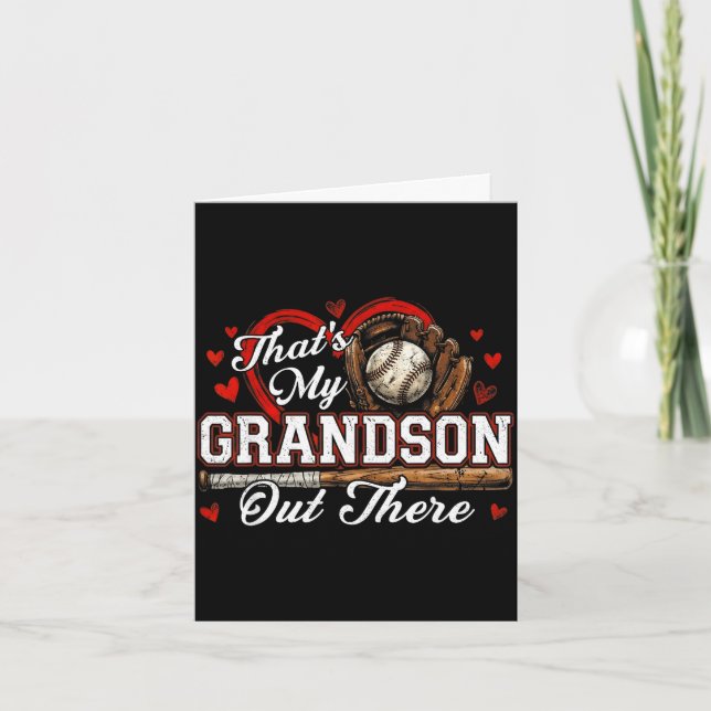 Det är sonson där ute damer baseball mormor kort (Framsida)