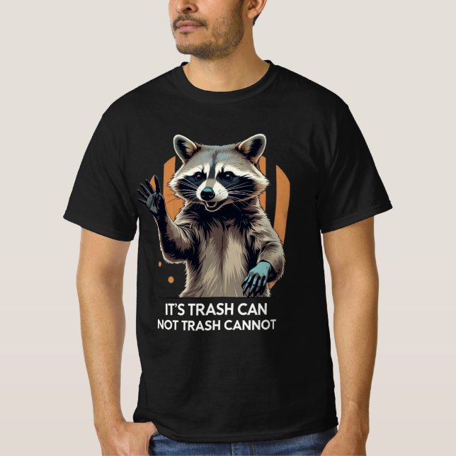 Det är Sopor inte Sopor kan inte - Raccoon Meme T Shirt (Framsida)