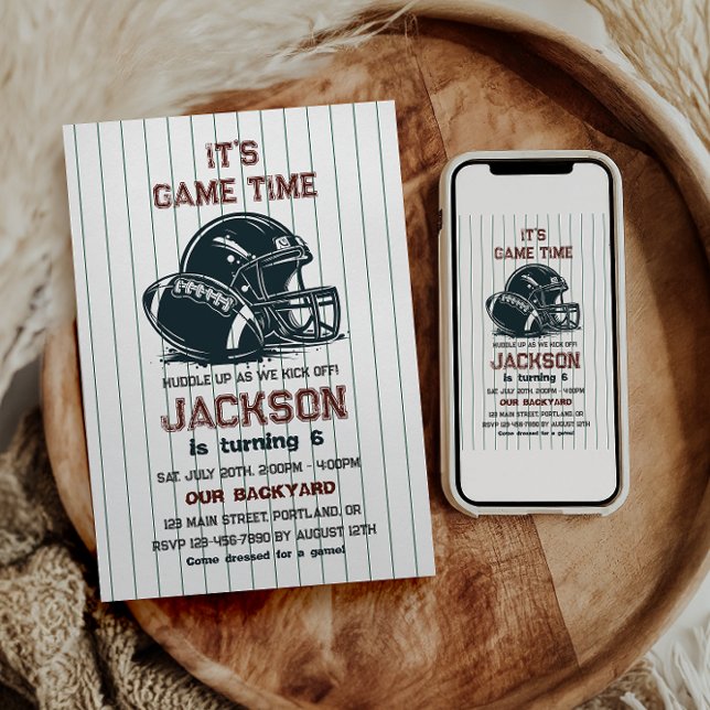 Det är speltid! Barn från fotbollsdagen Inbjudningar (Skapare uppladdad)