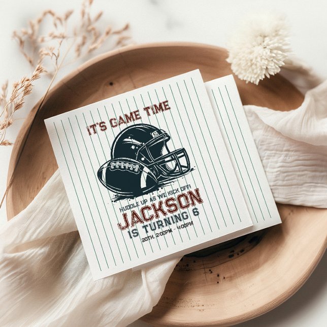 Det är speltid! Barn från fotbollsdagen Pappersservett (Skapare uppladdad)