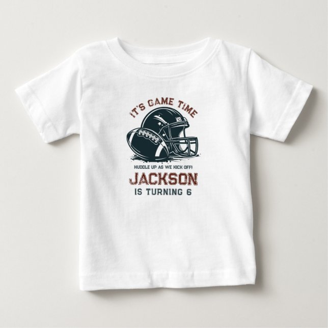 Det är speltid! Barn från fotbollsdagen T Shirt (Framsida)