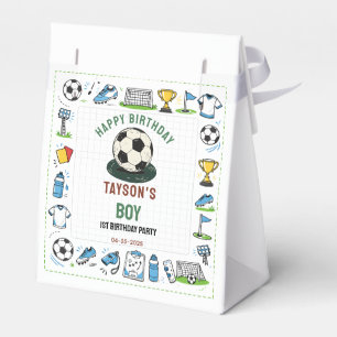 Det är speltid för fotboll 1-årsdag – roliga barn presentaskar