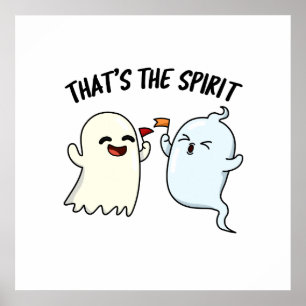 Det är Spirit Cute Halloween Ghost Pun Poster