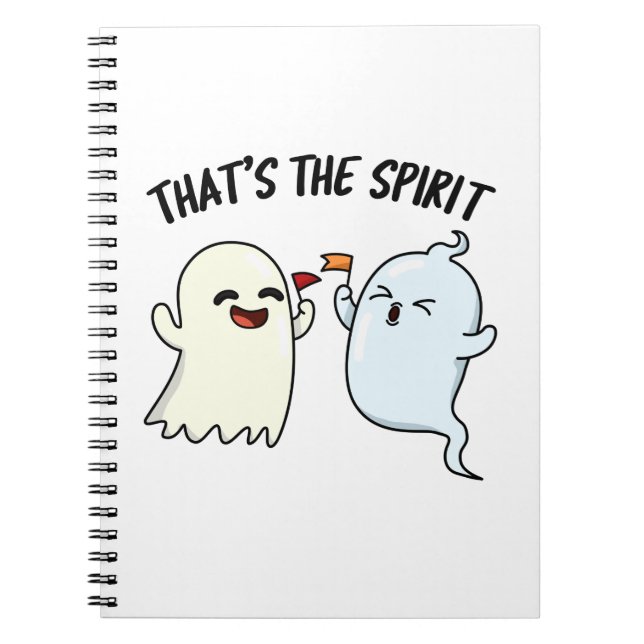 Det är Spirit Funny Halloween Ghost Pun Anteckningsbok (Framsidan)