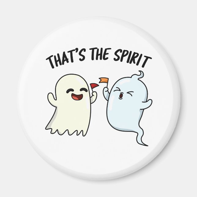 Det är Spirit Funny Halloween Ghost Pun Magnet (Framsidan)