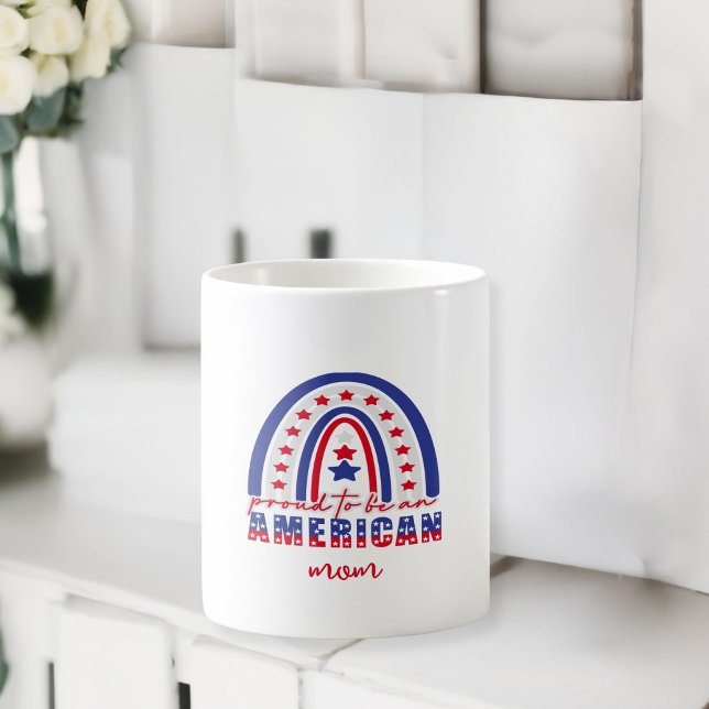 Det är stolt att vara amerikan kaffemugg (Proud to be an american coffee mug)