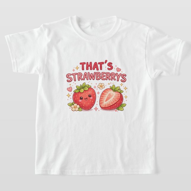 Det är Strawberrys Cute Kids T-Shirt (Laydown)