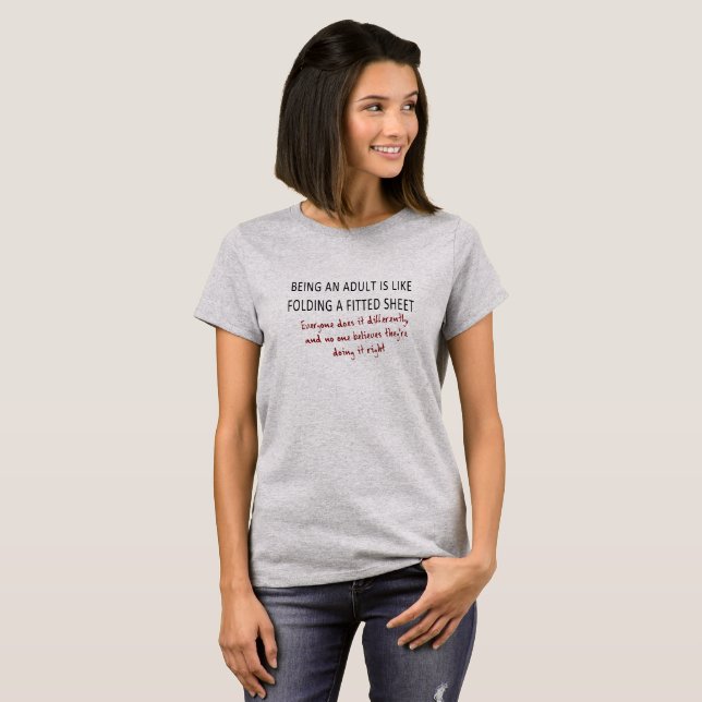Det är svårt att anpassa t-shirt (Hel framsida)