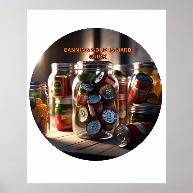 Det är svårt att äta Soppa Poster (Framsidan)