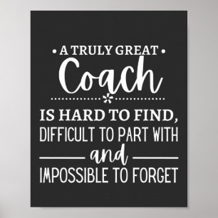 Det är svårt att hitta en verkligt Underbar coach Poster