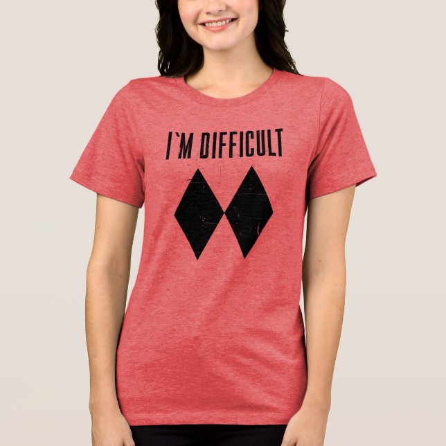 Det är svårt att hoppas på Dubbla Black Diamond Sl T Shirt (Framsida)