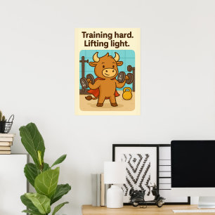 Det är svårt att regna. Lyftljus. - Funny Bullio G Poster