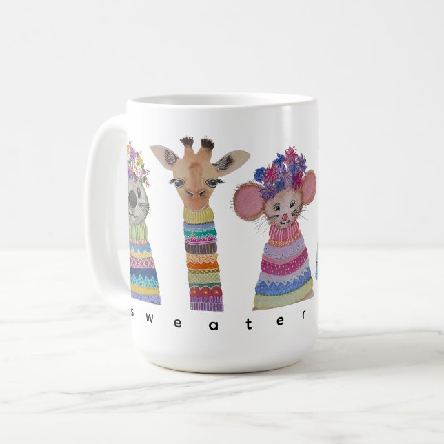 Det är Sweater Gang-muggen! Kaffemugg (Framsida vänster)