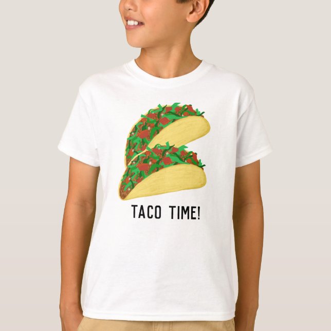 DET ÄR TACO TIME-söta tacos T Shirt (Framsida)