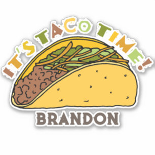 Det är Taco Time Taco Födelsedagsfest-favoriter Klistermärken