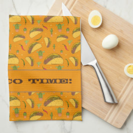 Det är Taco Time Tex Mex mex mexican Food Mönster Kökshandduk