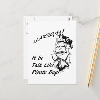 Det är Talk Like a Pirate Day Vykort