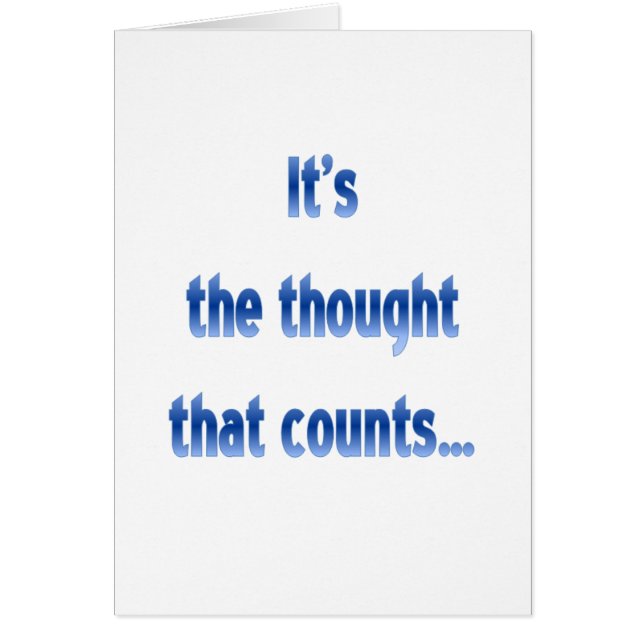 Det är tanken som räknas.. OBS kort (Framsidan)